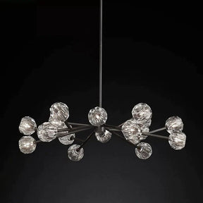 Cristal Glass Round Chandelier 48"