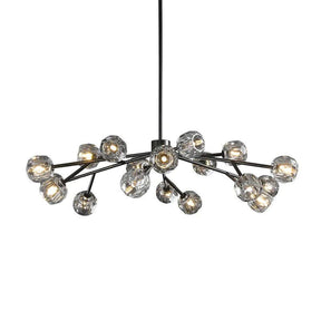 Cristal Glass Round Chandelier 48"