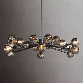 Cristal Glass Round Chandelier 48"