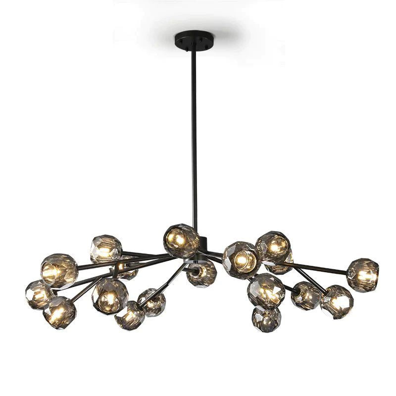 Cristal Glass Round Chandelier 48"