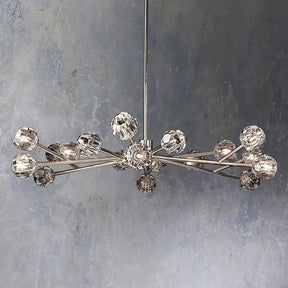 Cristal Glass Round Chandelier 60"