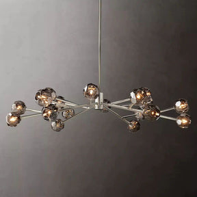 Cristal Glass Round Chandelier 60"