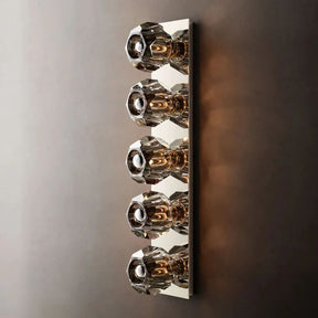 Cristal Smoke Glass Linear Grand Wall Sconce