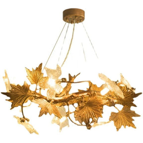 Luminous Maple Branch Chandelier