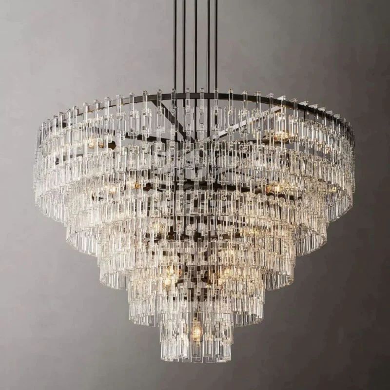 Miranda 5-Tier Round Chandelier 60"