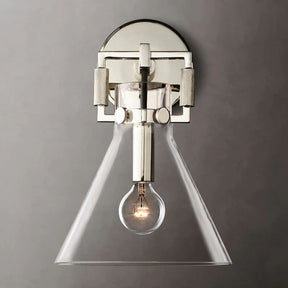 Mechanic Glass Funnel Sconce