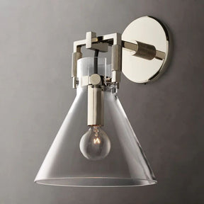 Mechanic Glass Funnel Sconce