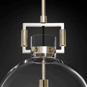 Brass Glass Globe Pendant Light |Homevator