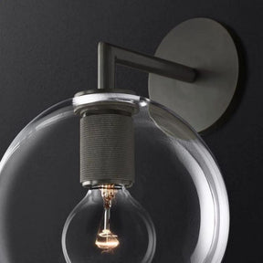 Mechanic Globe Shade Sconce