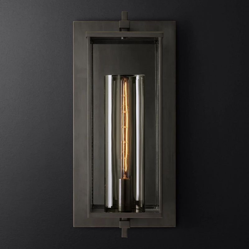 Outdoor Square Grand Wall Sconce