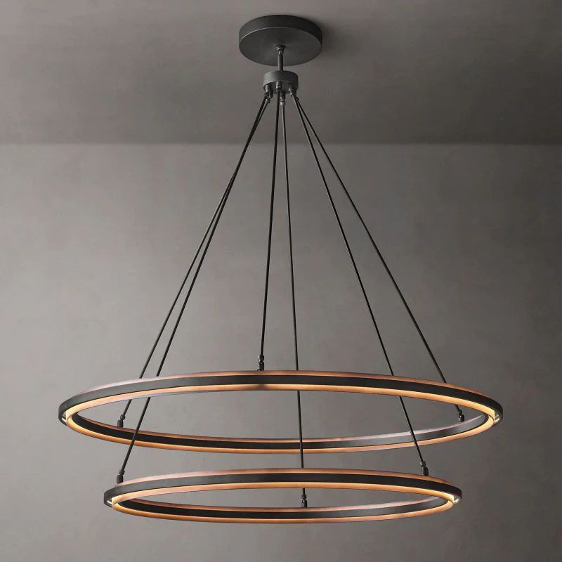 Para 2-Tier Round Chandelier 60"