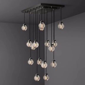 Pearl Rectangle Chandelier 36"