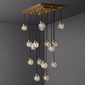 Pearl Rectangle Chandelier 36"