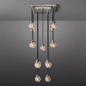 Pearl Rectangle Chandelier 36"