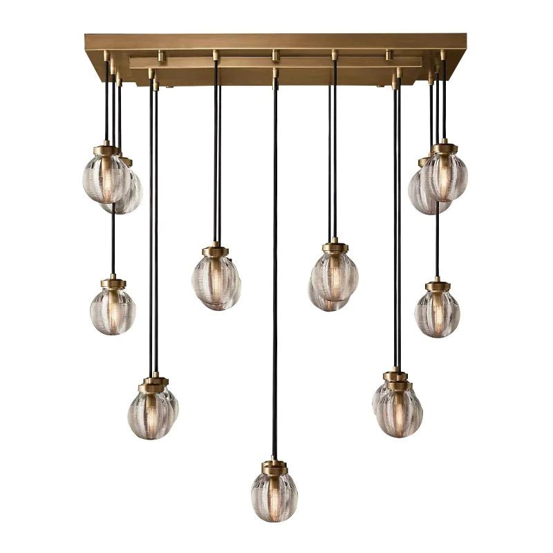 Pearl Rectangle Chandelier 36"