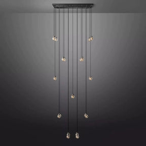 Pearl Rectangle Chandelier 54"