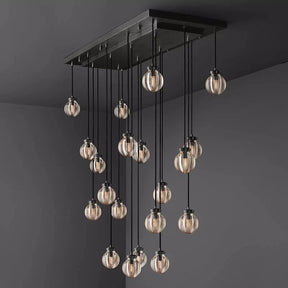 Pearl Rectangle Chandelier 54"