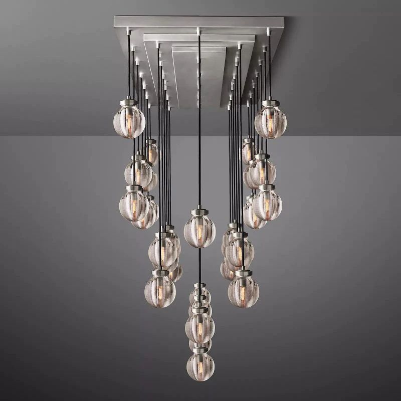 Pearl Rectangle Chandelier 72"