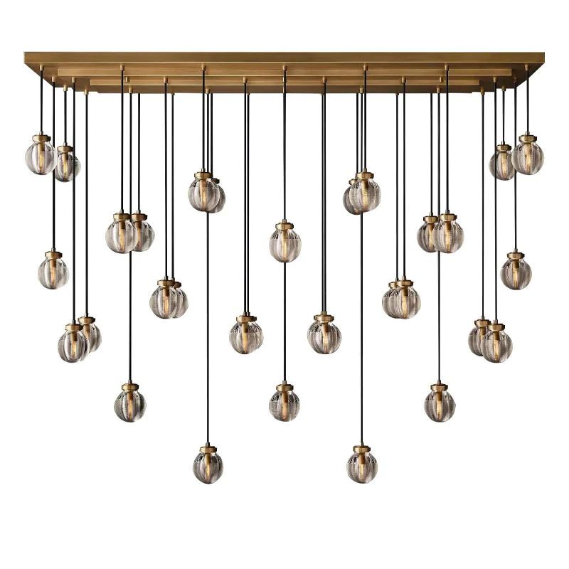 Pearl Rectangle Chandelier 72"