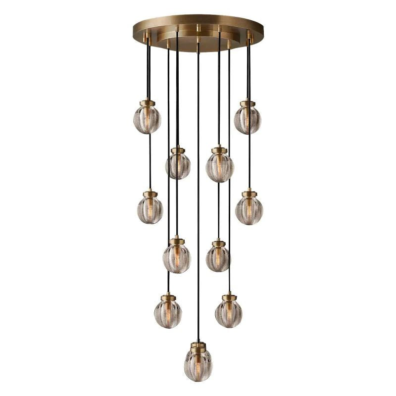 Pearl Round Chandelier 22"