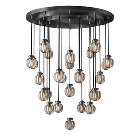 Pearl Round Chandelier 38"