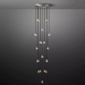 Pearl Round Chandelier 38"