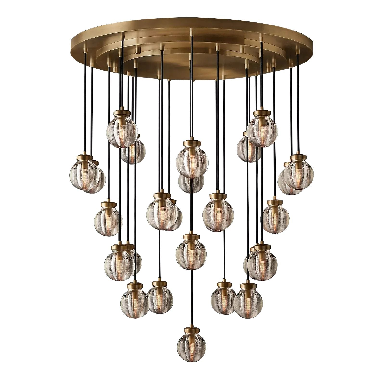 Pearl Round Chandelier 38"