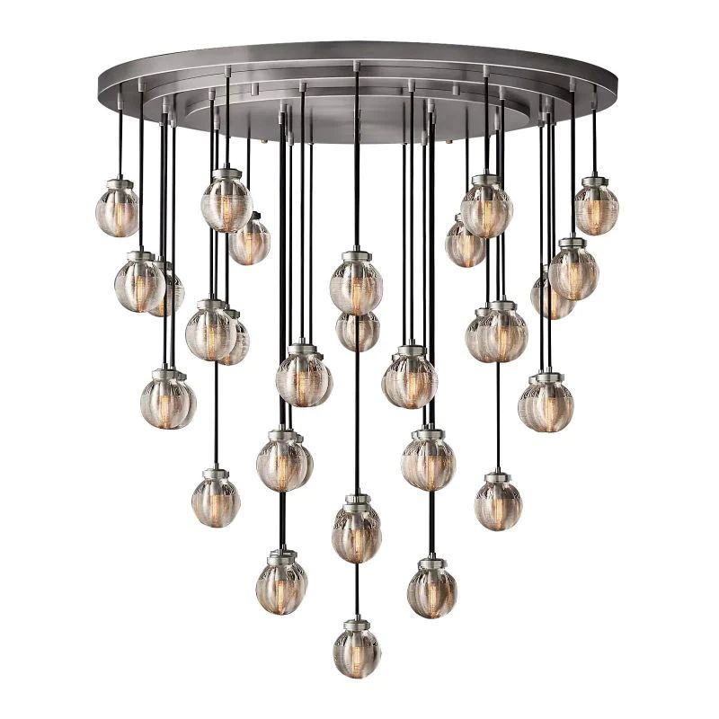 Pearl Round Chandelier 48"