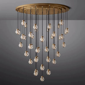 Pearl Round Chandelier 60"