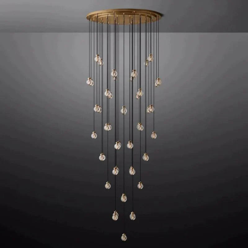 Pearl Round Chandelier 60"