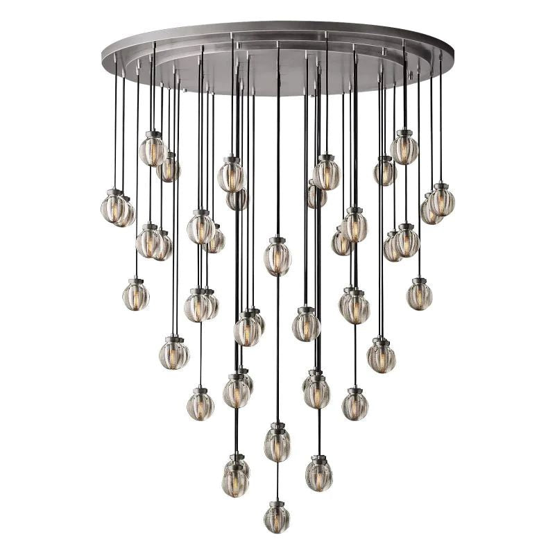 Pearl Round Chandelier 60"