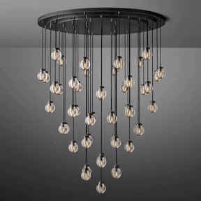 Pearl Round Chandelier 60"