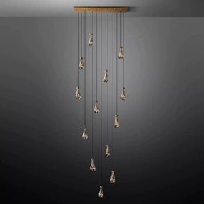 Raindrop Rectangular Chandelier 54"