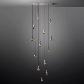 Raindrop Rectangular Chandelier 54"