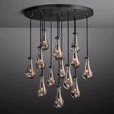 Raindrop Round Chandelier 36"