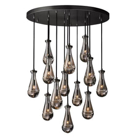 Raindrop Round Chandelier 36"