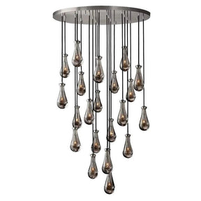 Raindrop Round Chandelier 47"