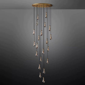 Raindrop Round Chandelier 47"