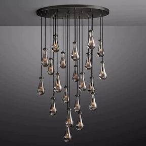 Raindrop Round Chandelier 47"