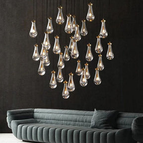 Raindrop Round Chandelier 60"