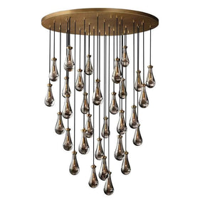 Raindrop Round Chandelier 60"