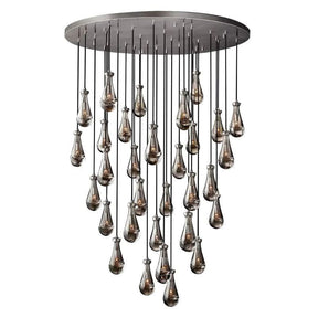 Raindrop Round Chandelier 60"