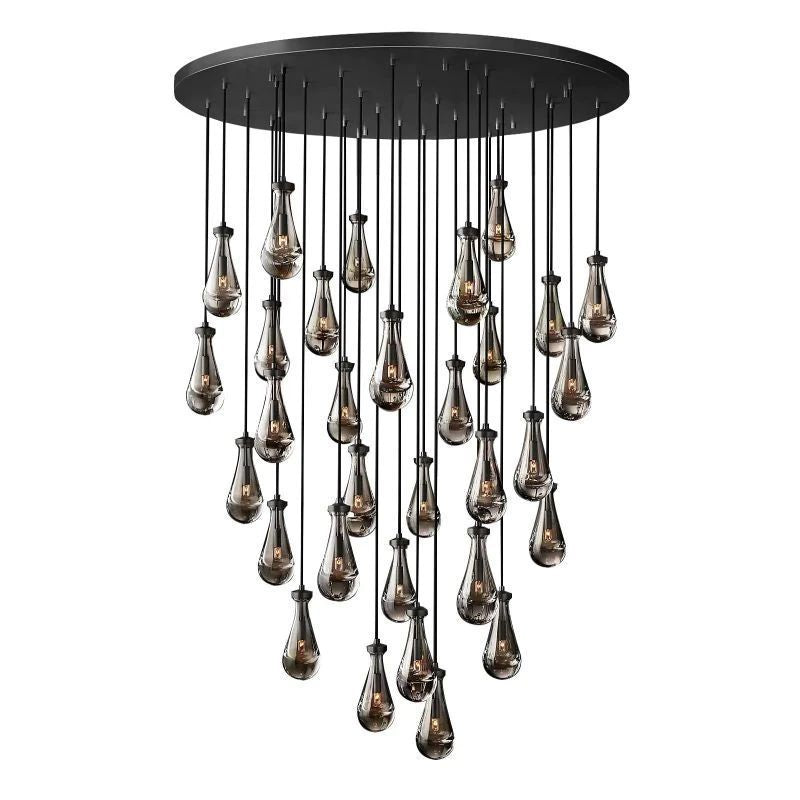 Raindrop Round Chandelier 60"