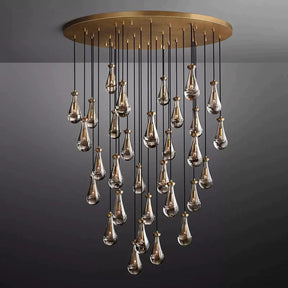 Raindrop Round Chandelier 60"