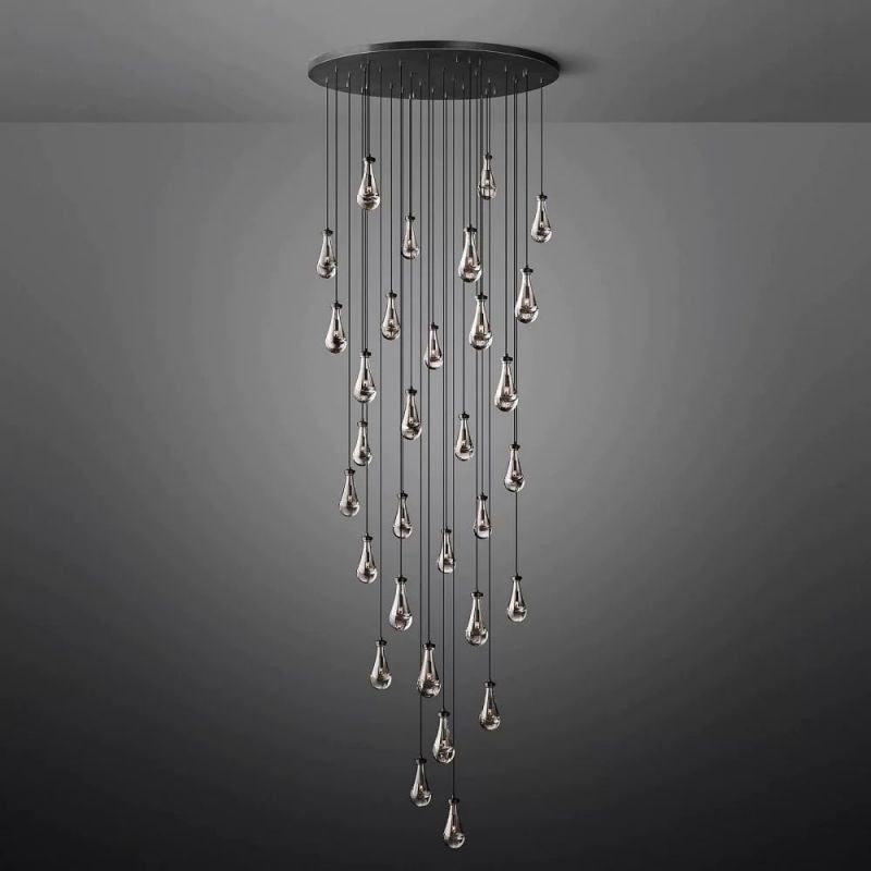 Raindrop Round Chandelier 60"