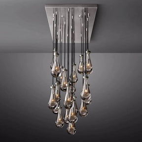 Raindrop Rectangular Chandelier 72"