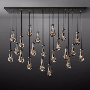 Raindrop Rectangular Chandelier 72"