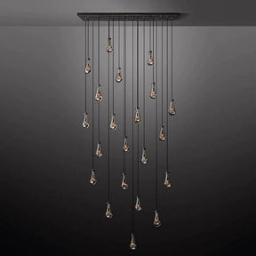 Raindrop Rectangular Chandelier 72"