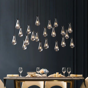 Raindrop Rectangular Chandelier 72"