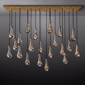 Raindrop Rectangular Chandelier 72"